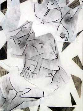 Aschencollage, '94, A4