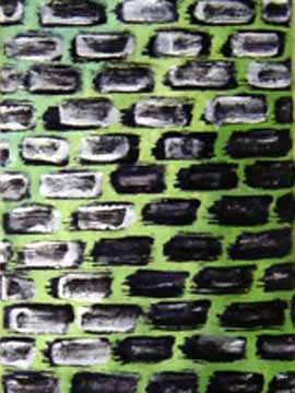 Mauerwerk gr&uuml;n, '00, 80x20