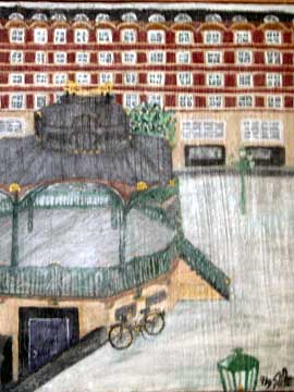 Pavillion am Carsch-Haus, 40x60.