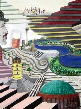 Rheinsicht, Sichtweise, '99, 60x80